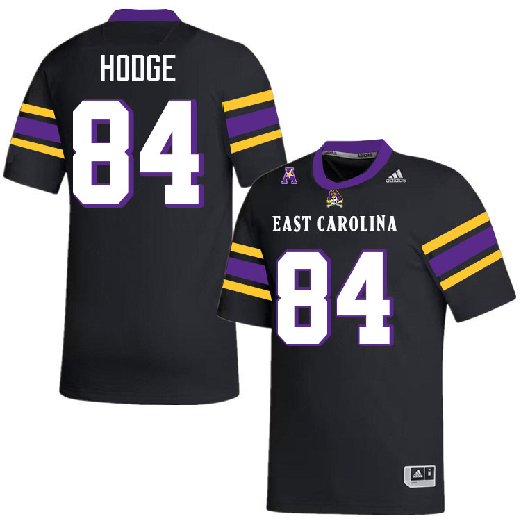 #84 Connor Hodge East Carolina Pirates College Football Jersey Stitched-Black